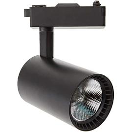JANDEI - Ceiling Spotlight LED Track 30 W, Cool White 6000 K, 2200 Lumen, 220 V 50-60 Hz Single Phase, Aluminium Dressing Room, Showcase, Shop, Office (Black)