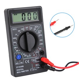LiebeWH DT-830B Multimeter Multifunctional, Multimeter Portable LCD Digital Amp Volt Ohm Tester Voltmeter Ohmmeter Meter for Automotive Household