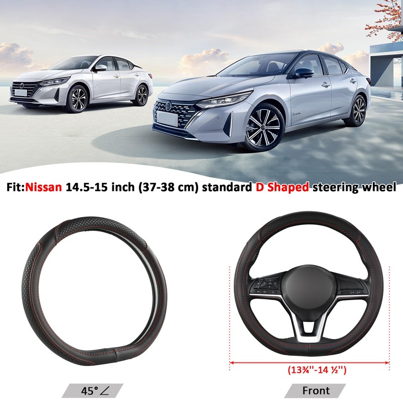 West Llama Customized Auto Car Steering Wheel Cover for Nissan,D