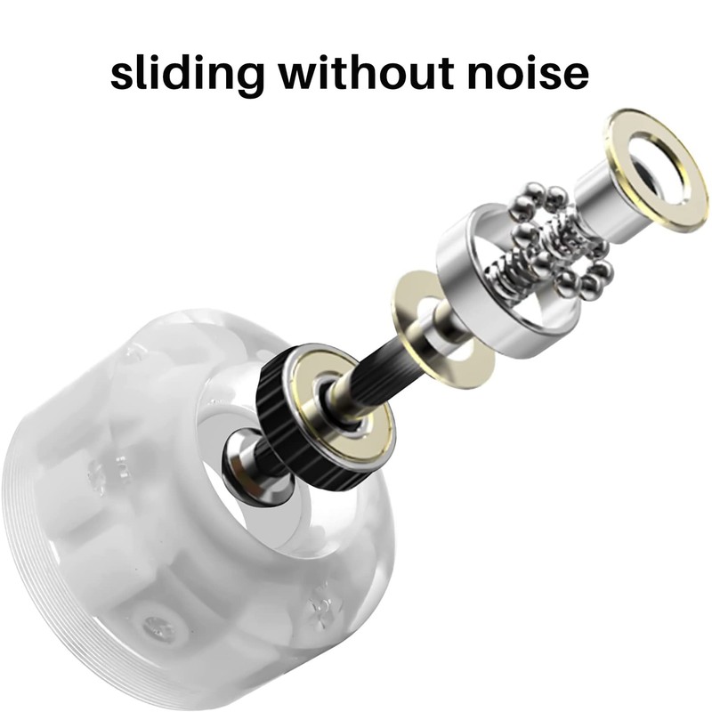 XIAOJUN 4Pcs Roller Skate Wheels Luminous, with Bearings Outdoor Roller