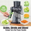 Amayz Infinit Rotary Cheese Grater – 3-in-1 Slicer, Shredder &