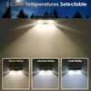 Solar Fence Lights Outdoor - 3000/4000/6000K 3 Mode, IP65 Waterproof