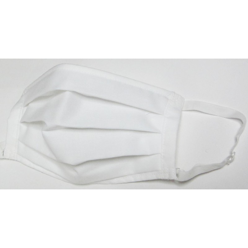 T79 White UV Protection Mask Pleat, 2 Pieces, 100% Cotton,