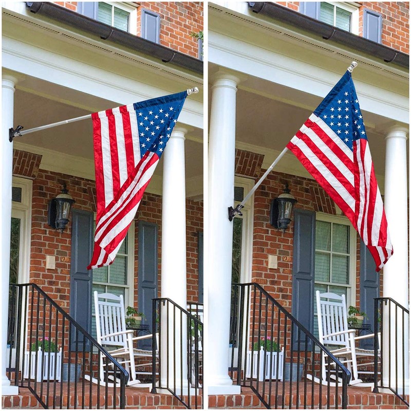 RoadLoo Flag Pole Holder, 2 Pieces Made of Aluminium Alloy