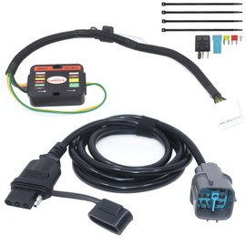 CARROFIX Vehicle-Specific Wiring 4-Way Flat Trailer Hitch Harness for Honda Pilot 2009-2011 & Honda Ridgeline 2017-2026