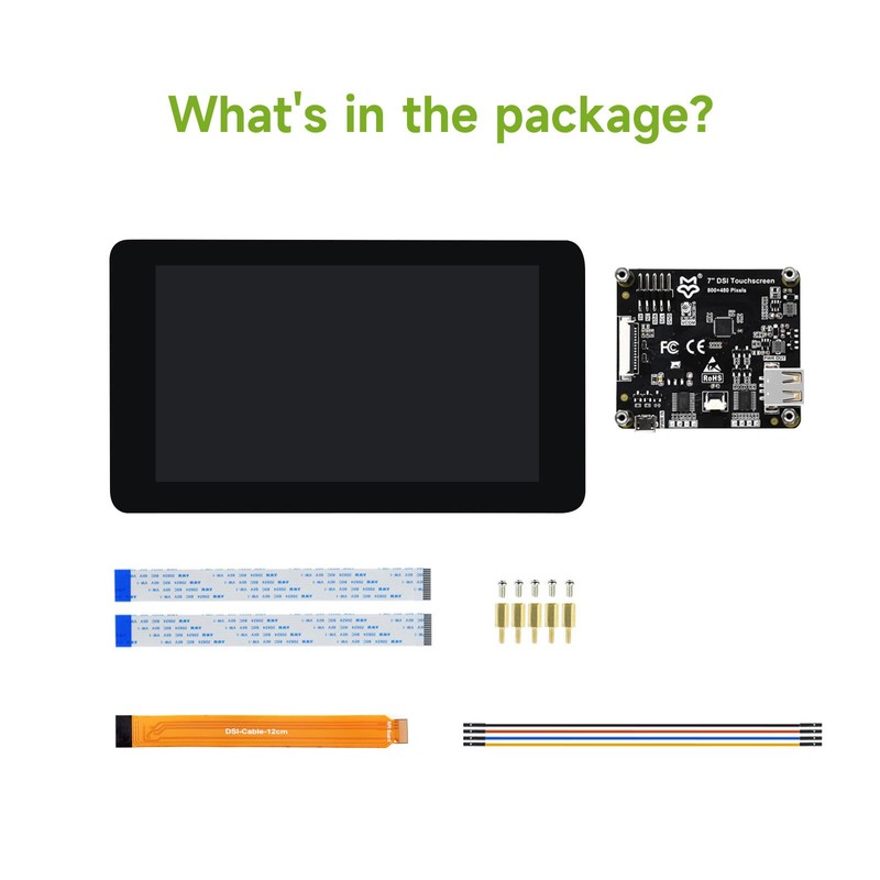 LUCKFOX Raspberry Pi Screen 7 Inch DSI Touch Screen for