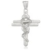 Religious Jewelry 925 Sterling Silver Modern Christian Cross Contemporary Crucifix