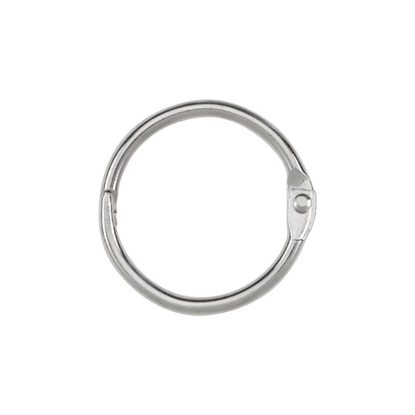 ACCO Loose Leaf Binder Rings, 1 Inch Capacity, Silver, 100 Rings / Box (72202)