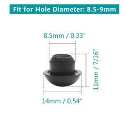 Suiwotin 24PCS 8mm (5/16") Floor Bottle Jack Plugs Black Jack Oil Filler Plug Rubber Plug Jack Oil Reservoir Rubber Filler Plug for Oil Reservoir Filler Hole (Black)