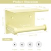 Tindbea Toilet Paper Holder with Phone Shelf, Adhesive or Screw