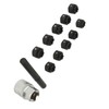 12pcs Wheel Locking Nut Key Kit Rustproof Anti Theft Lug