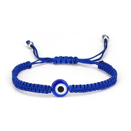 Protection Evil Eye Bracelet, Blue String Bracelet Men's Women's Adjustable