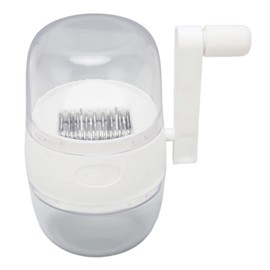 Nut Chopper Grinder, Stainless Steel Blades Nut Grinder White Tooth Design for Ginger