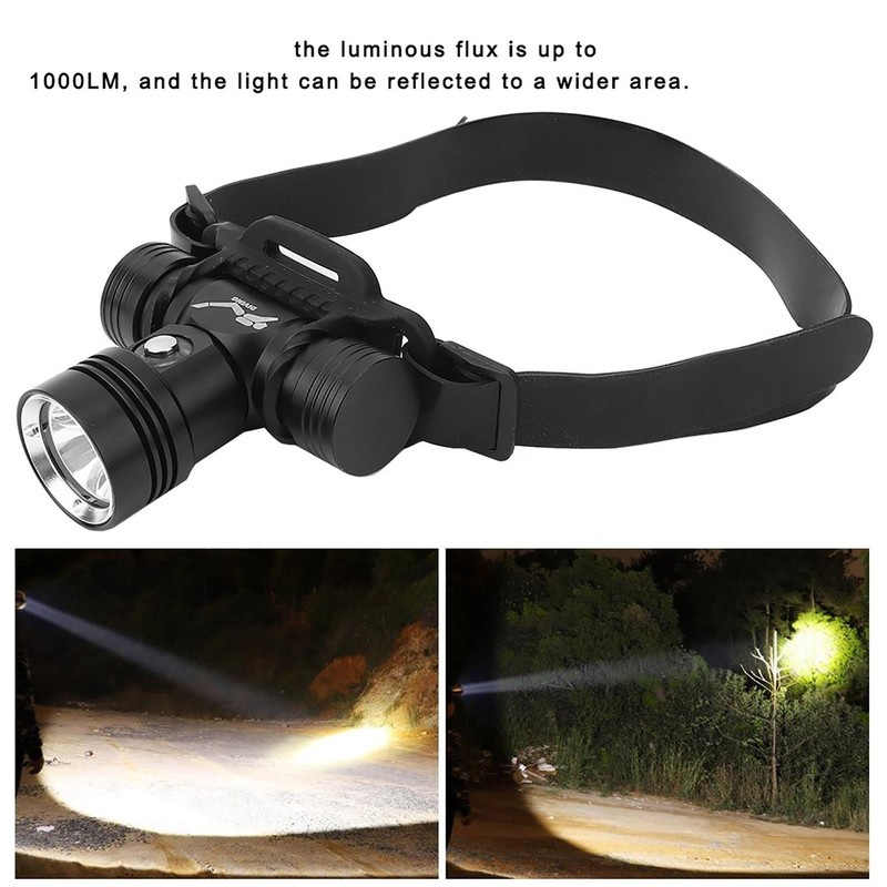 Waterproof LED Diving Headlamp Underwater High Brightness Head Light for