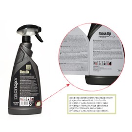Tecnoxx – Gloss Up Glanzmittel und Schutzschicht für lackierte Oberflächen für Fahrzeuge, Motorräder und Fahrräder 750 mL Sprühbehälter XL