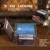 RUNBOX Slim Wallet for Men Genuine Leather RFID Blocking Bifold