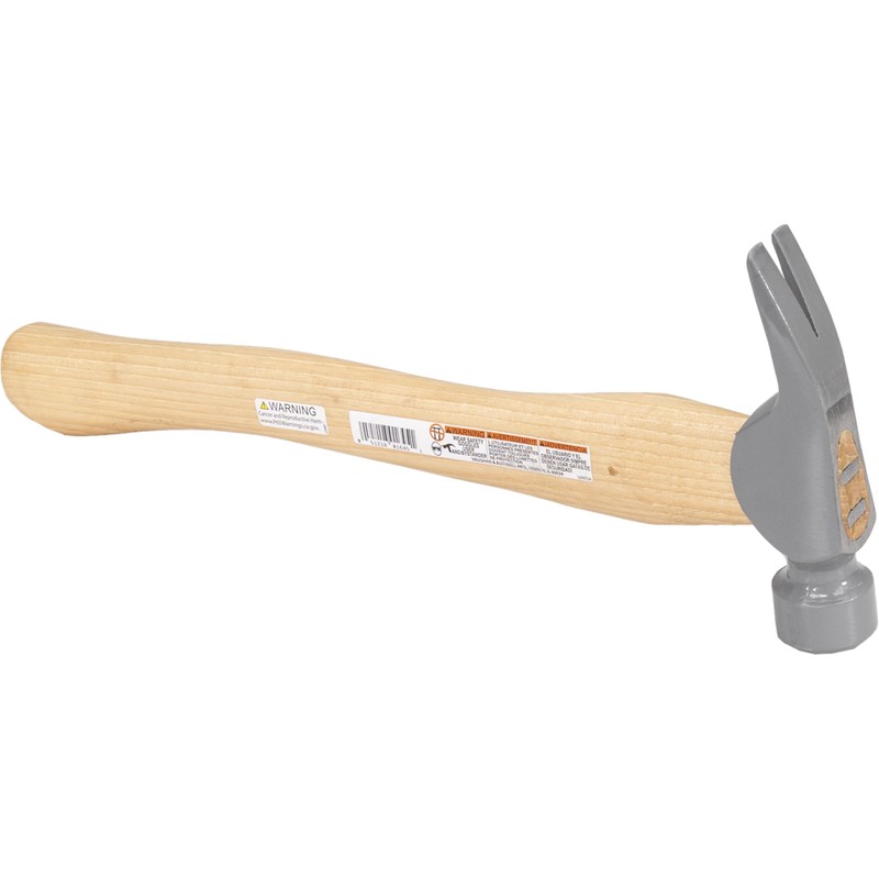 VAUGHAN DF Series 16 oz Framing Hammer, Smooth Face, Hickory