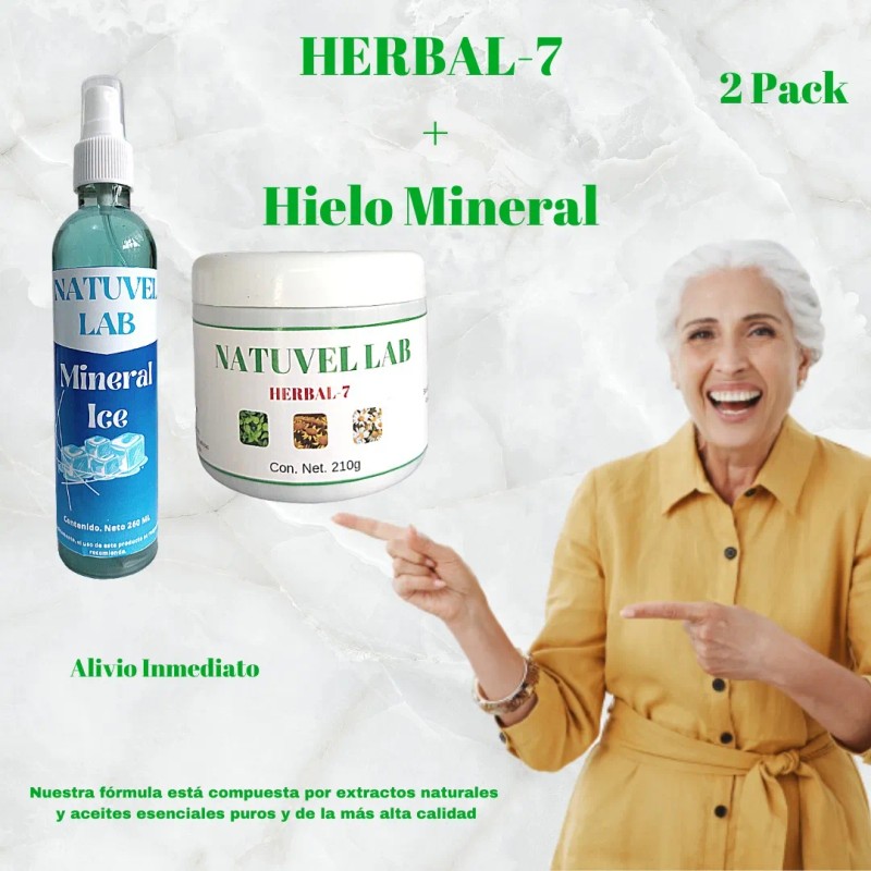 Hielo Mineral + Pomada Para Dolores Musculares Relajante Menta