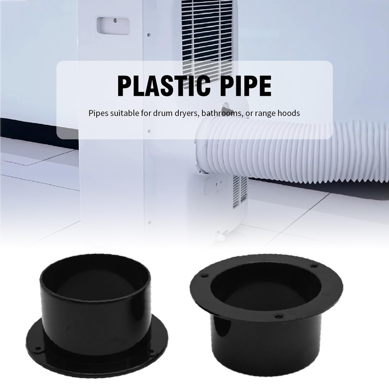 ZUDKSUY 2PCS 7.5cm / 3 inch Duct Connector Flange Plastic