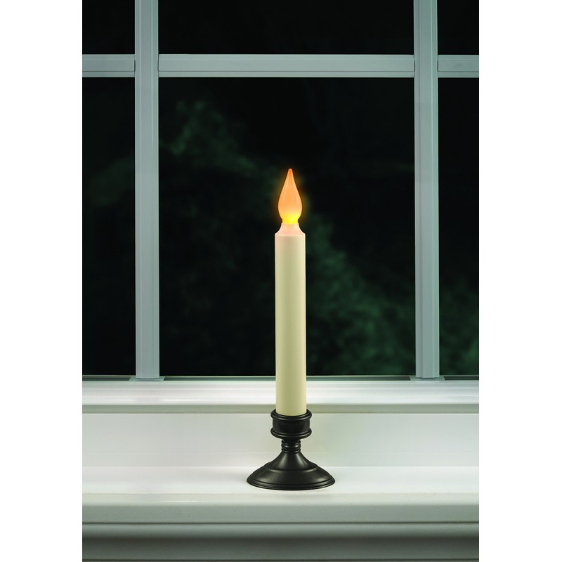 Battery Operated LED Dusk to Dawn 9 inch Window Candle