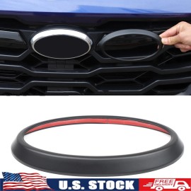 Unbranded Front Logo Emblem Badge Ring Cover Trim Matte Black For Subaru Crosstrek 2024+
