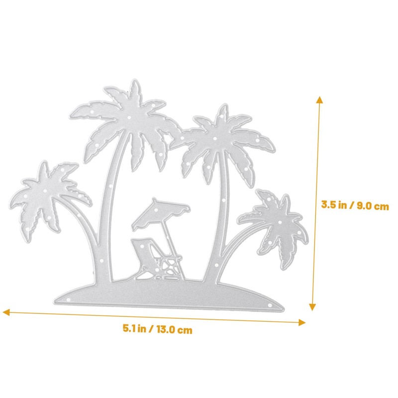 Hohopeti Multi Use Beach Coconut Tree Metal Cutting Die Mold