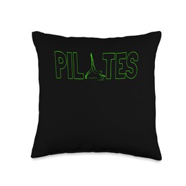 Cute Pilates Reformer Pilates Reformed Lime Green Throw Pillow