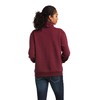 ARIAT Women's REAL Logo Script Cowl Neck Sweatshirt, Heather Zifandel