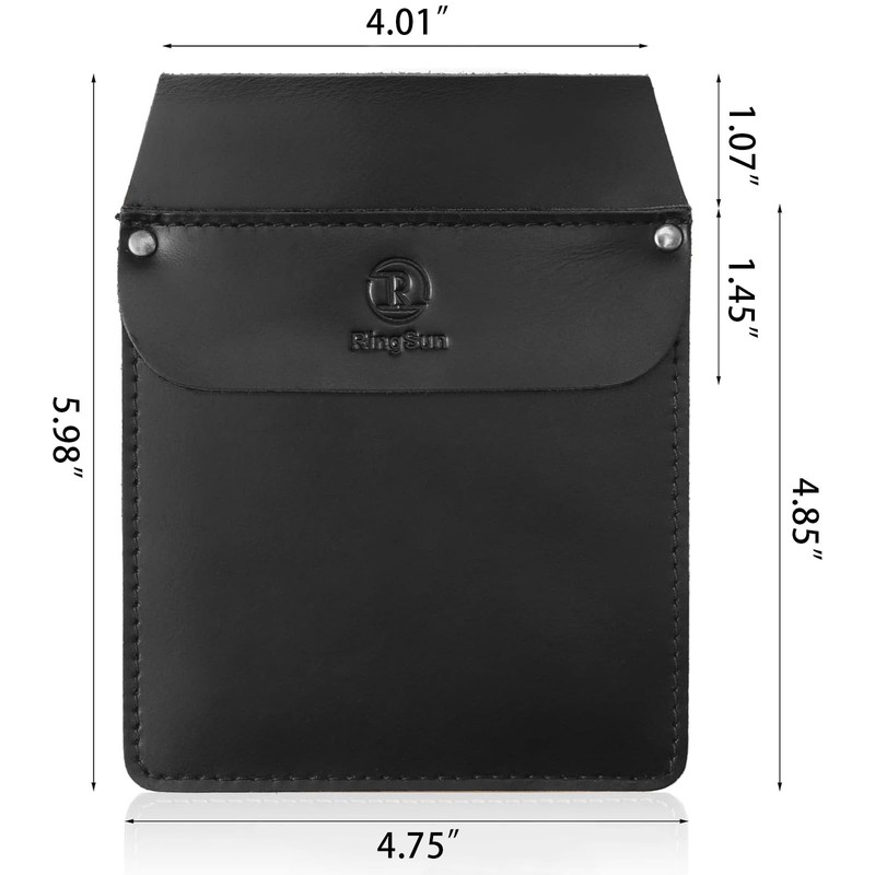 RingSun Genuine Leather Pocket Protector for Men, Durable Pocket Tool