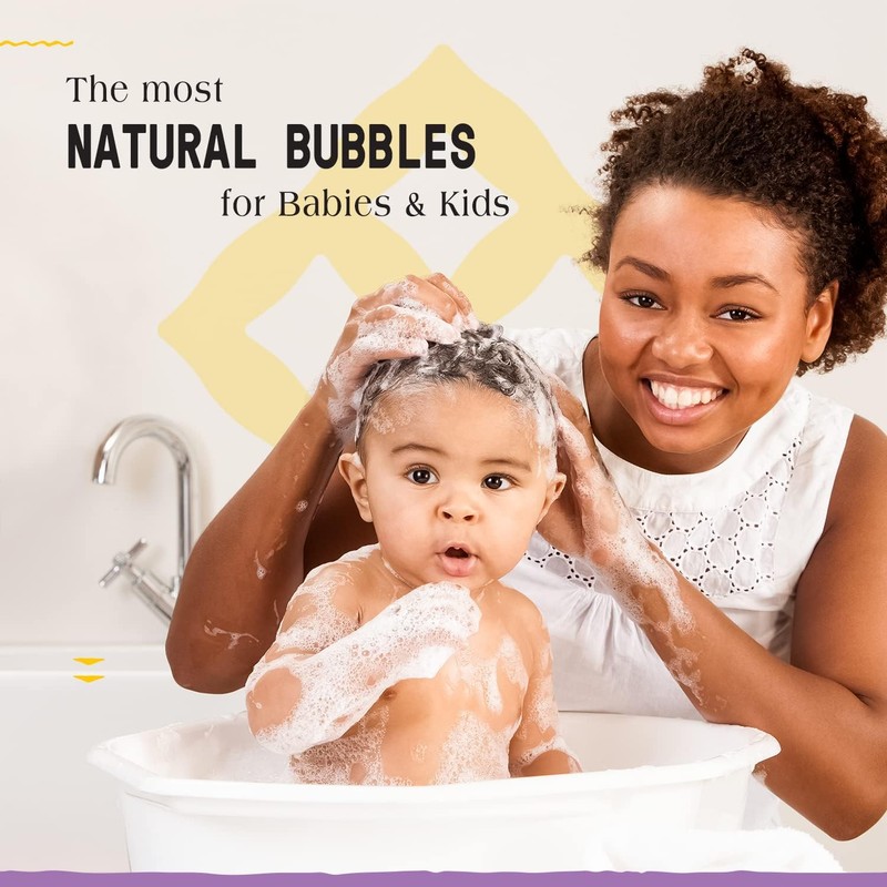 Alaffia Babies & Kids Bubble Bath, Lemon Lavender, Pump Included
