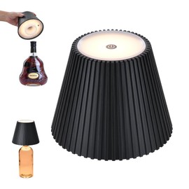 WILIT Wireless Lamp Shades for Liquor Bottle Lights, 3 Level Brightness Cordless Table Lamp, Table Top Decor for Living Room, Wine Lamp Touch Lamps for Nightstand, Housewarming Gifts New Home