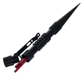 Knotters Tool II by Jig Pro Shop ~ Marlin Spike for Paracord, Leather, & Other Cords (Black w/Red)