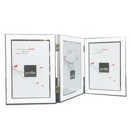 Profile Products Metal Photo Frame Eternal Silver Triple 4x6 - Vertical