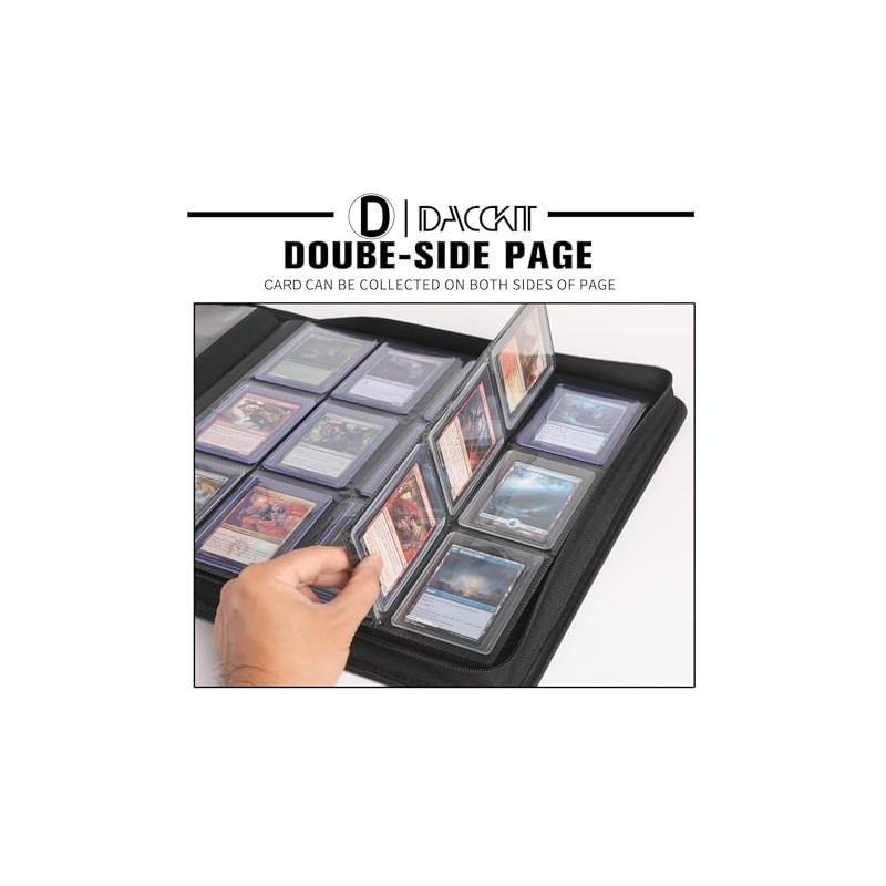 D DACCKIT Carpeta de carga superior de 12 bolsillos, se