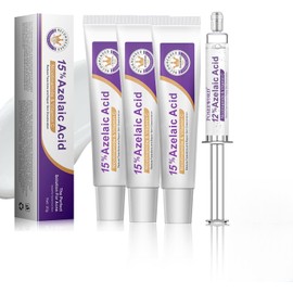 4 Piezas Crema Ácido Azelaico 15% Suero Facial,Sérum para el Rostro Reducir Imperfecciones, Manchas y Rojeces,Crema Hidratante Facial Para Todo Tipo de Piel (Estilo I)