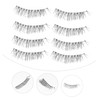 Baluue 4pair Natural False Eyelashes Style Long Thick Magnetic Lashes