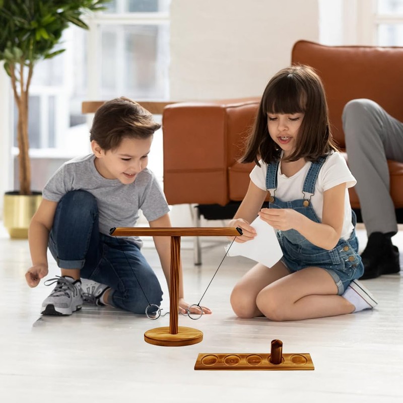 Joycabin Hooks Ring Toss Game for Children Adults, Ring Toss