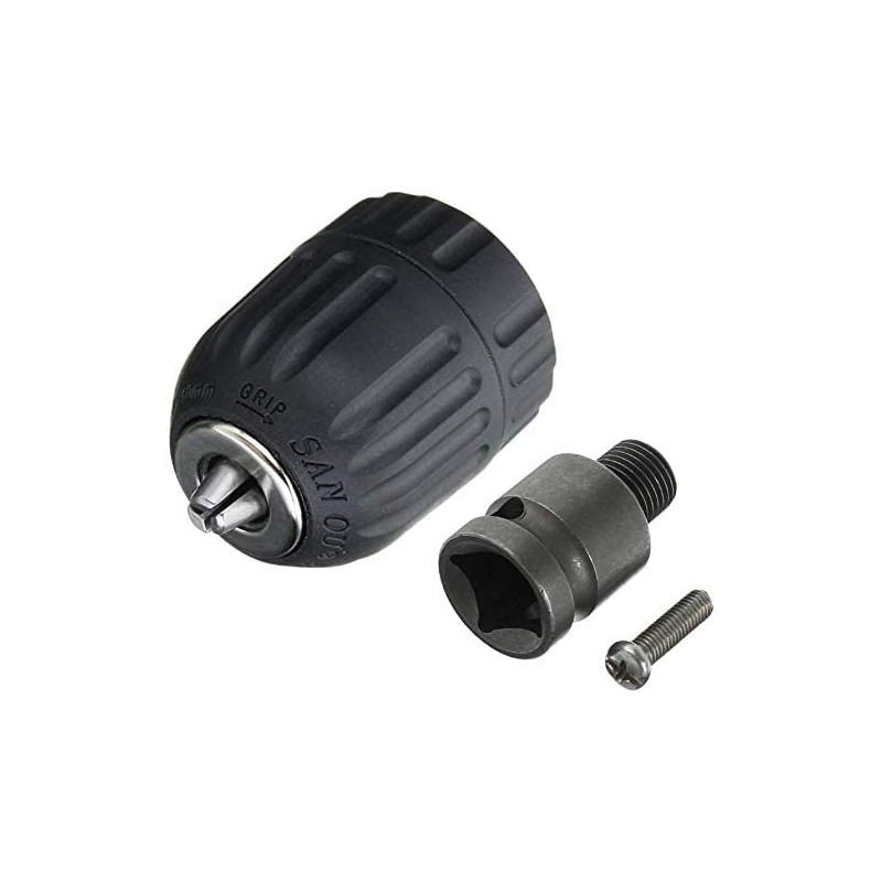 Yakamoz Keyless Drill Chuck, 0.8-10mm Keyless Drill Chuck Quick Change