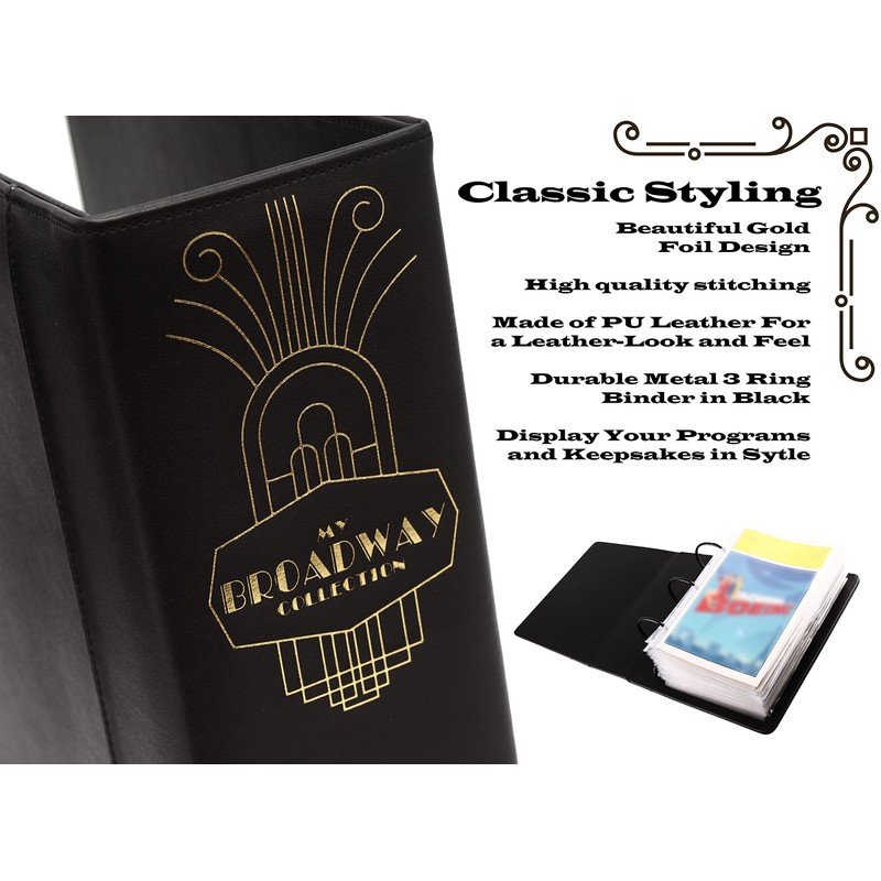 2Fold Binder for Holding Broadway Play Program and Theater Programs