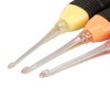 3 Pcs Lighted Crochet Hooks Set 2.5mm 3.0mm 3.5mm Lightweight