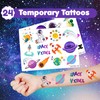 48PCS Space Party Favors 24PCS Tattoos 24PCS Slap Bracelets Wristbands