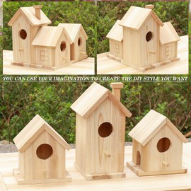 Wooden Bird House Kit,Outdoor Hanging DIY Birdhouse Kit for Kids Woodcraft,Bird Houses for Outside.
