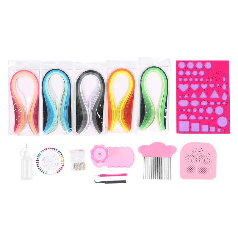 Complete Quilling Tool Kit with Stencil Board, Pen Set and