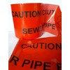 Ali's DIY Sewer Pipe Below Warning Caution Tape - 30