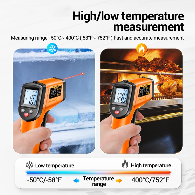 ANENG ANENG TH201 -50℃～400℃ /-58℉～752℉ Non-Contact Infrared Thermometer IR Thermometer
