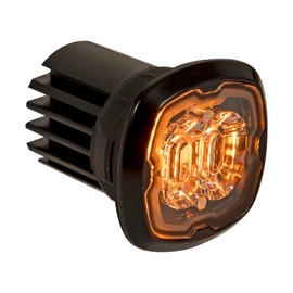 Buyers Products 8892410 Class 1 Flush or Surface Mount Amber LED Strobe Light, 17 Flash Patterns, 12-24 VDC, Mounting Bracket Sold Separately, Work Light for Trucks And Trailers
