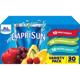 Unbranded Capri Sun Variety Pack , Strawberry Kiwi & Pacific Cooler Juice Box Pouches