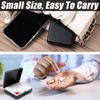 Simple Square Metal Portable Pill Box with 8 Compartments (Black)