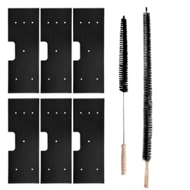 WH01X35719 Lint Filter with Dryer Vent Brush Replacement for GE Profile Washer Dryer Combo Fit for Models PFQ97HSPV0DS Hand Washable 6 pack