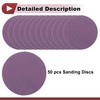 HEROFFIX 50 Pcs Car Wood Sanding Discs Smoothing Hook &